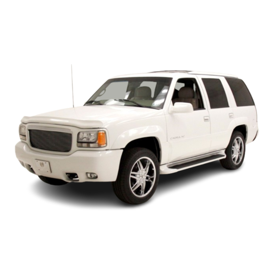 Cadillac 1999 Escalade Owner's Manual