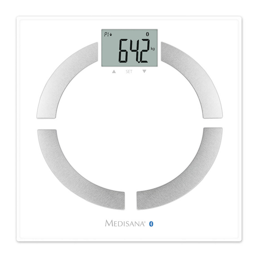 Medisana BS 444 CONNECT - Body Analysis Scale Manual