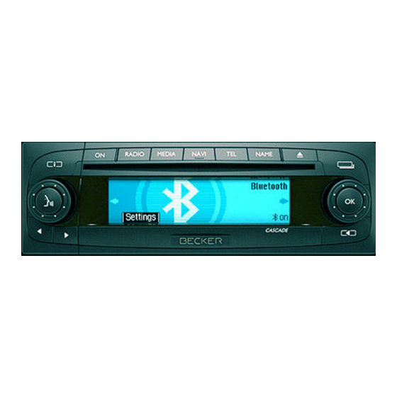 Becker BLU-BKR2 Installation Manual