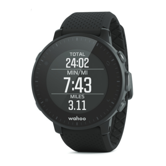 Wahoo ELEMNT Rival Quick Start Manual