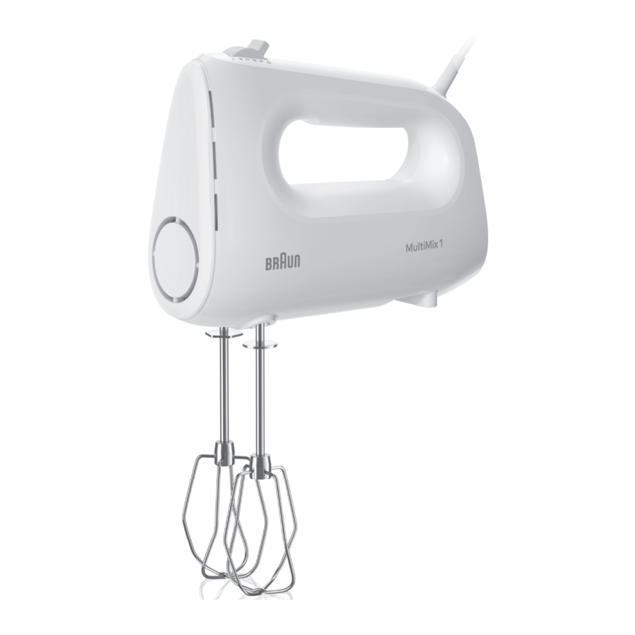 Braun MultiMix 1, HM102AI Manual