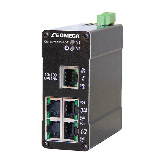 Omega OM-ESW-105-POE User Manual