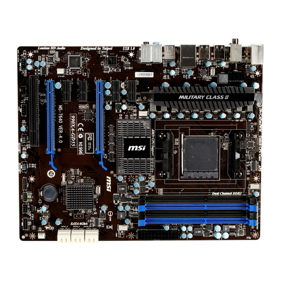 MSI 990XA-GD55 series Installation Manual