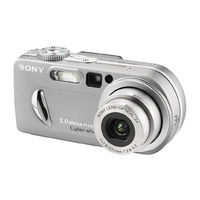 Sony DSC-P8 - Cyber-shot Digital Still Camera Operating Instructions Manual