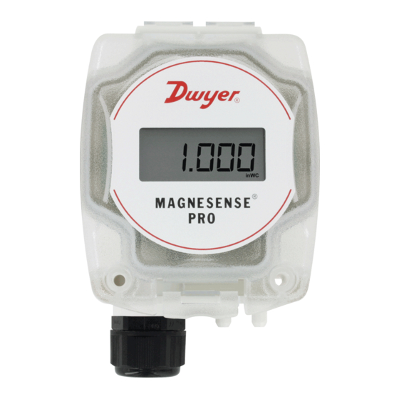 Dwyer Instruments Magnesense Pro MSX Series Specifications-Installation And Operating Instructions