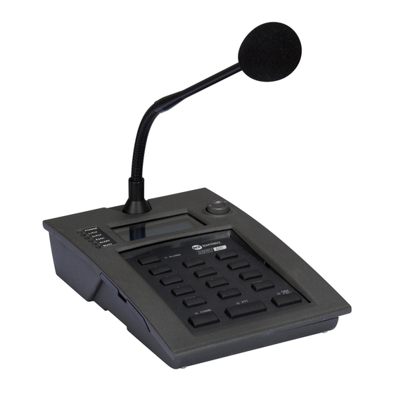 RCF BM 9802 Desk-Top Emergency Microphone Manuals