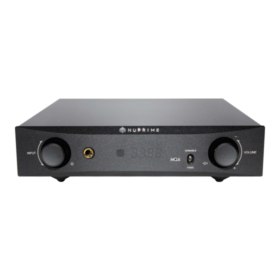 NuPrime DAC-9X User Manual
