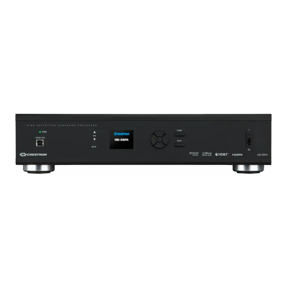 Crestron HDI-XSPA Supplemental Manual