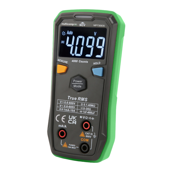 multicomp pro MP730835 User Manual