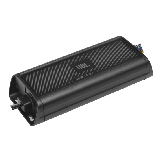 Harman JBL Apex powersports PA454 Owner's Manual