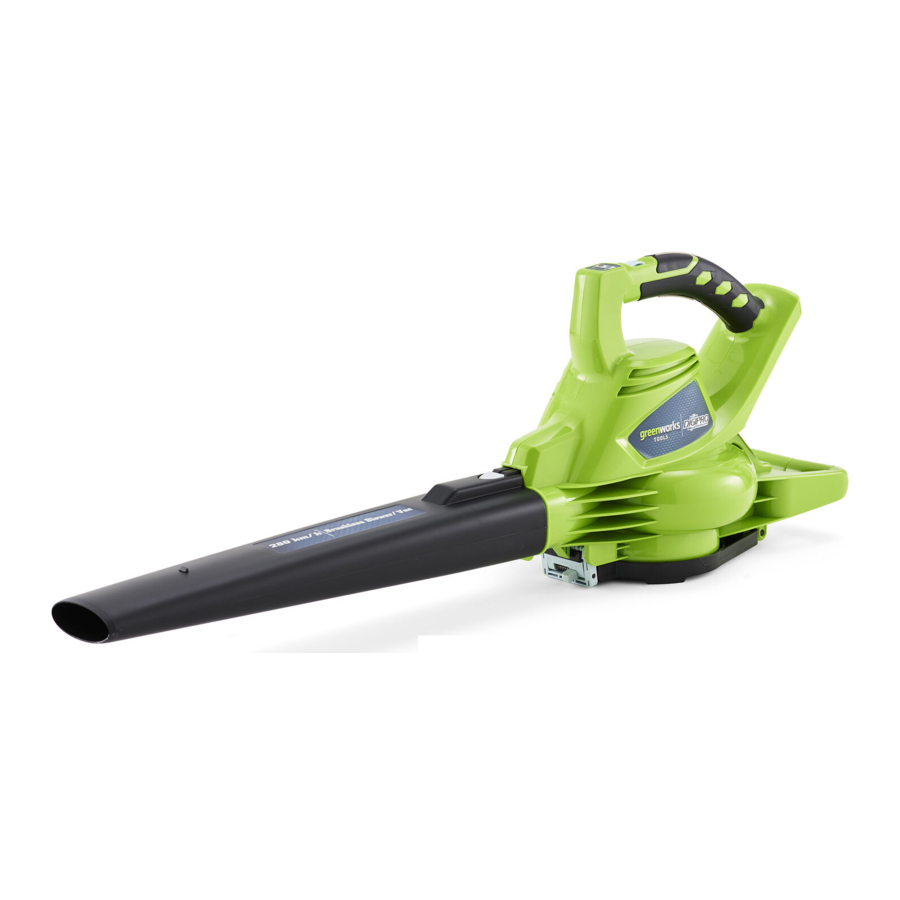 GreenWorks GD24X2BV, GD40BVK2X Manual