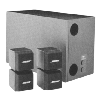 Bose Acoustimass Powered Owner's Manual