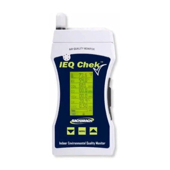 Bacharach IEQ Chek Operation Manual