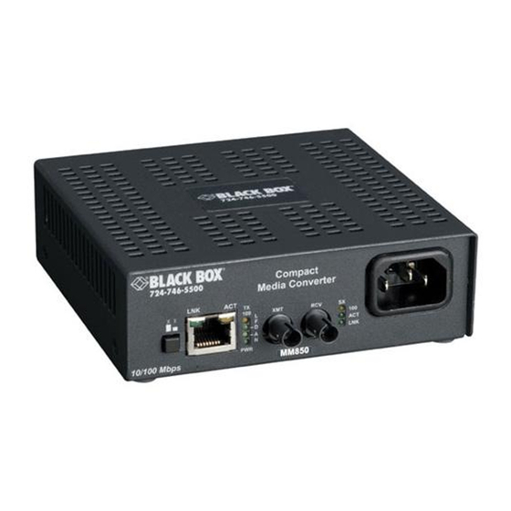 Black Box LMC7001A-R4 Installation Manual
