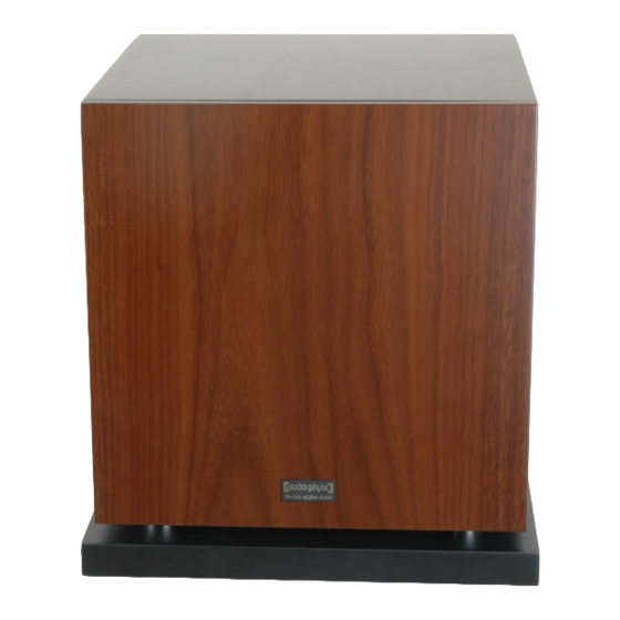 Audio Physic Luna Owner's Manual