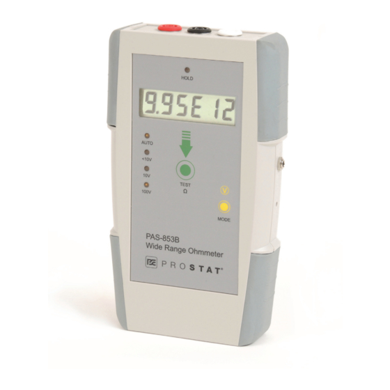 Prostat PAS-853B User Manual