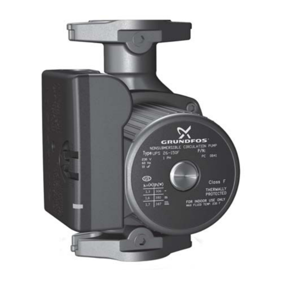 Grundfos UP XL Manuals