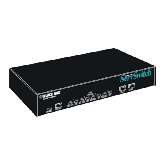 Black Box SW722A-R2 User Manual