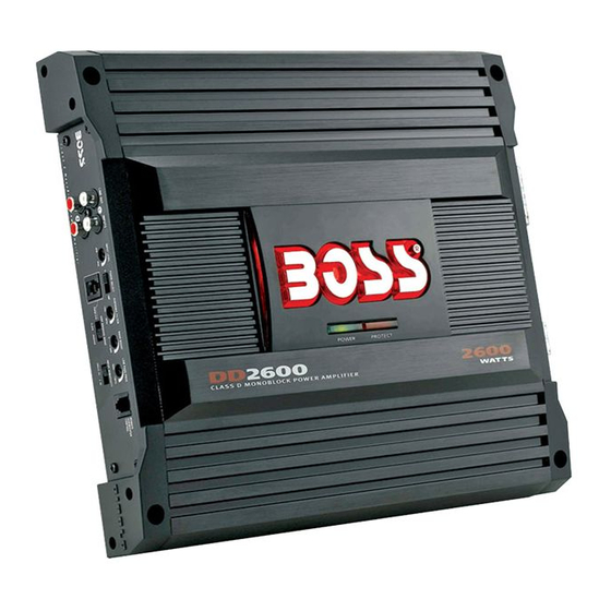 Boss Audio Systems Diablo DD2600 Manuals