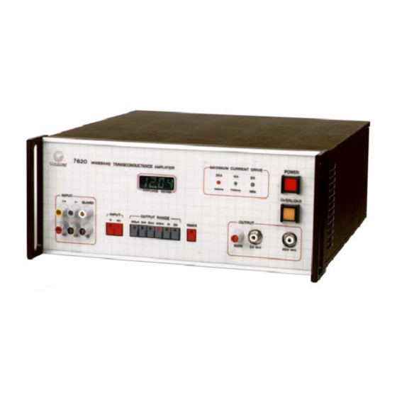 Guildline 7620 Technical Manual