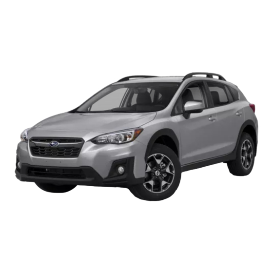 Subaru CROSSTREK 2019 Quick Manual