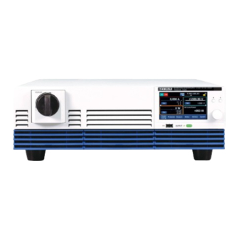 Kikusui PXB20K-500 User Manual