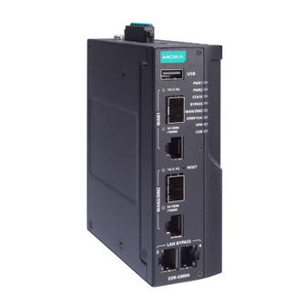 Moxa Technologies EDR-G9004 Series Quick Installation Manual