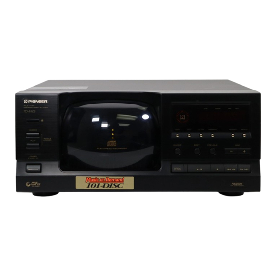 Pioneer PD-F905 Manuals
