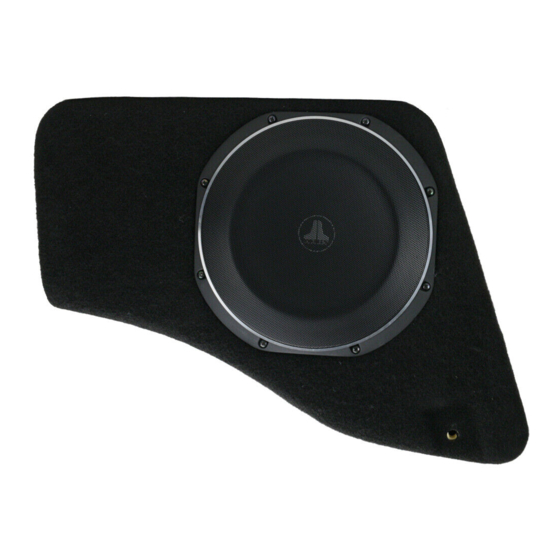 JL Audio stealthbox SB-J-WRUD/10TW1 Installation Manual