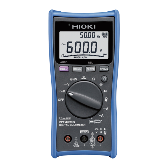 Hioki DT4252 Instruction Manual