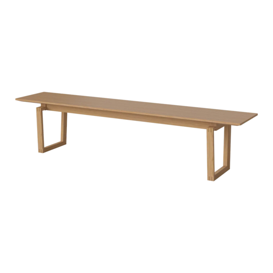 Bolia Nord Bench Manual