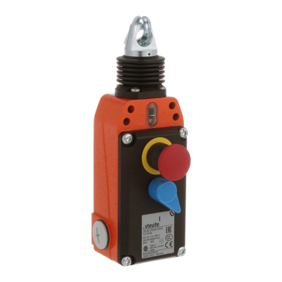 steute Ex ZS 80-3D Mounting And Wiring Instructions