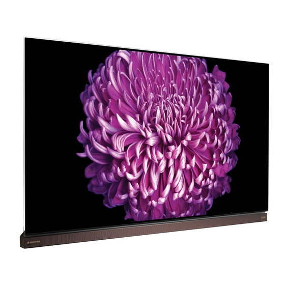 LG SIGNATURE OLED77G7 Series Manual