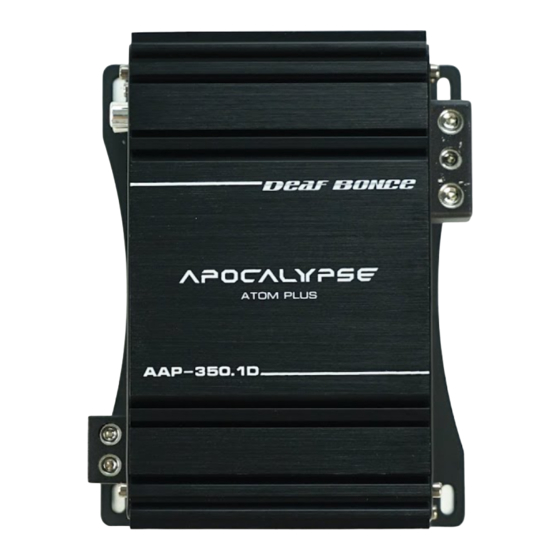 Deaf Bonce APOCALYPSE ATOM PLUS AAP-350.1D Owner's Manual
