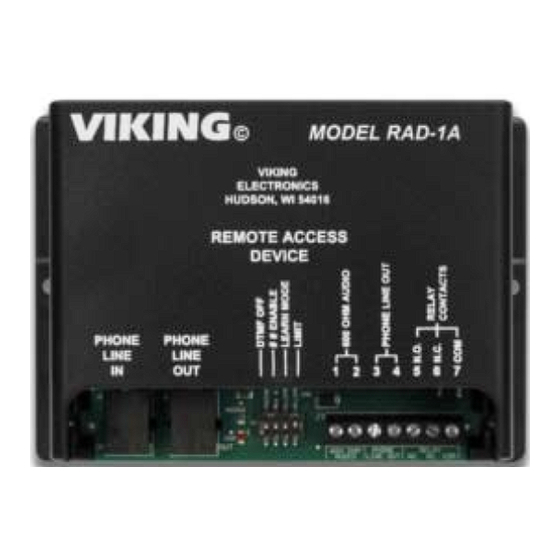 Viking RAD-1A Product Manual