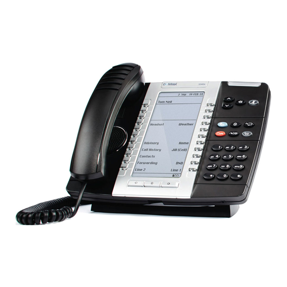 Mitel 5340 Quick Reference Manual