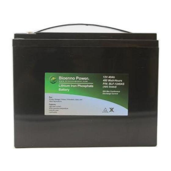 Bioenno Power BLF-1240AS User Manual