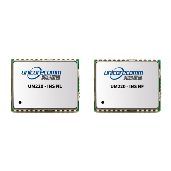 unicore UM220-INS Installation And Operation User Manual
