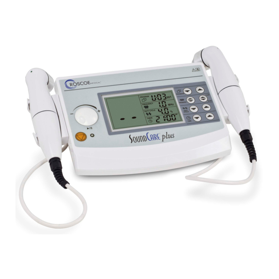 Roscoe Medical SoundCare Plus Operating Instructions Manual