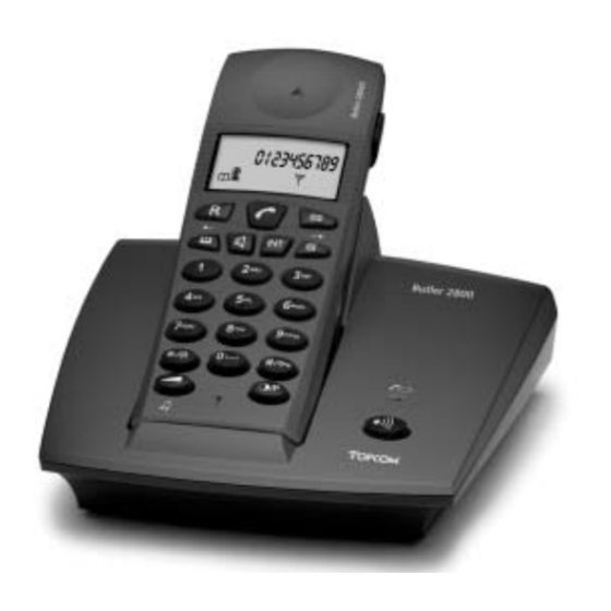 Topcom Butler 2800 User Manual