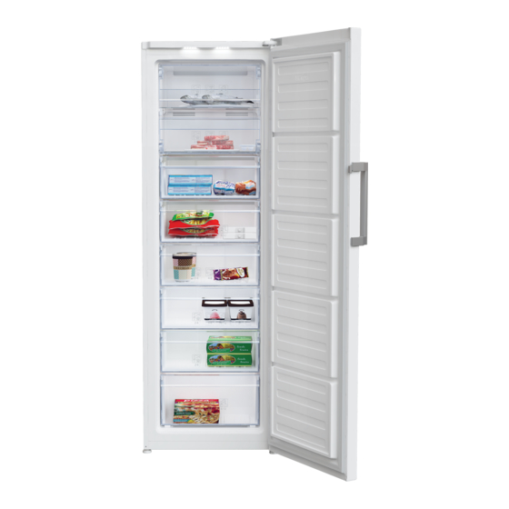 User Manuals: Beko RFNE312E33WN Upright Freezer