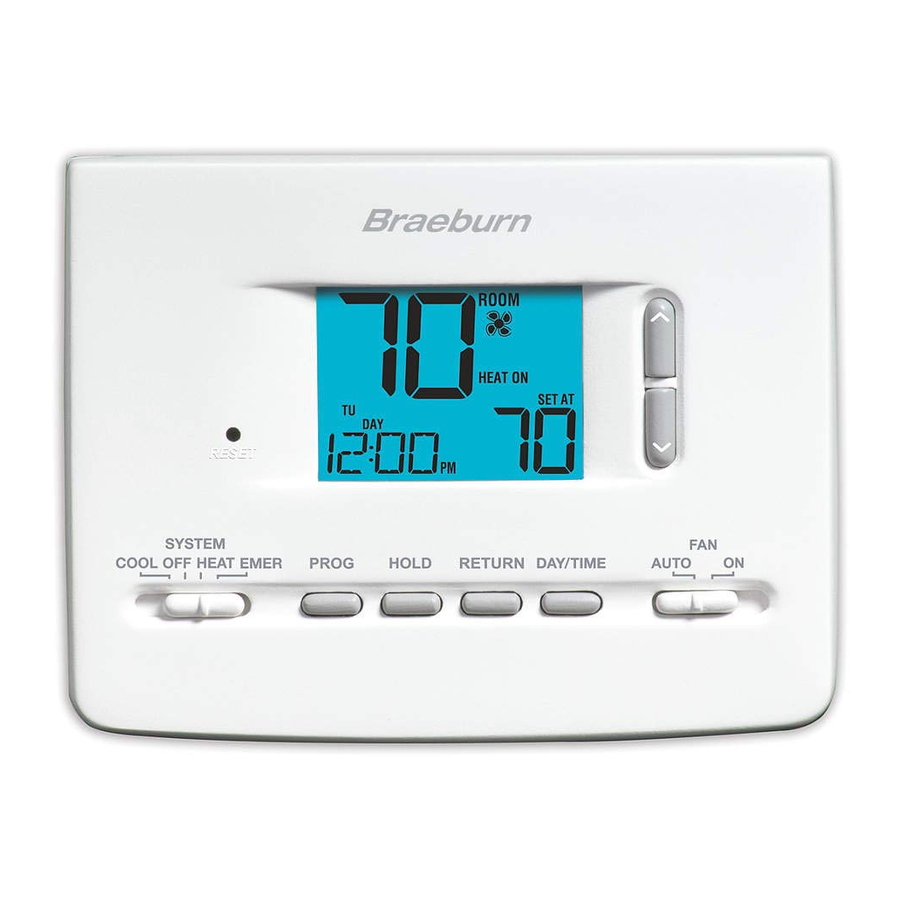 Braeburn 2220 Thermostat Manual