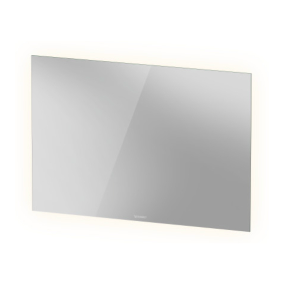 DURAVIT LM 7807 Mounting Instructions