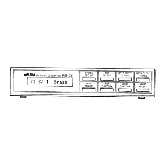 Yamaha FB-01/U Owner's Manual