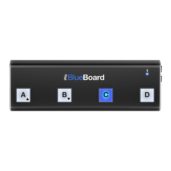 IK Multimedia iRig BlueBoard Quick Start Manual