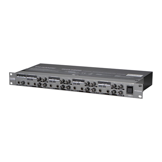 Phonic PHA 4800 User Manual