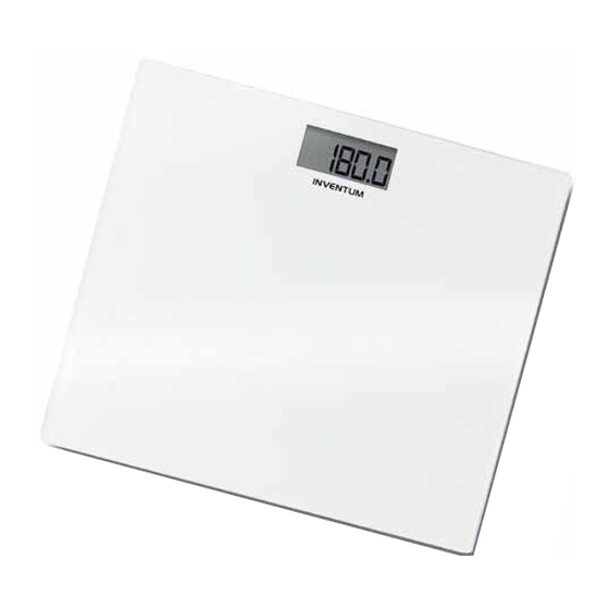 User Manuals: inventum PW404GW Personal Scale