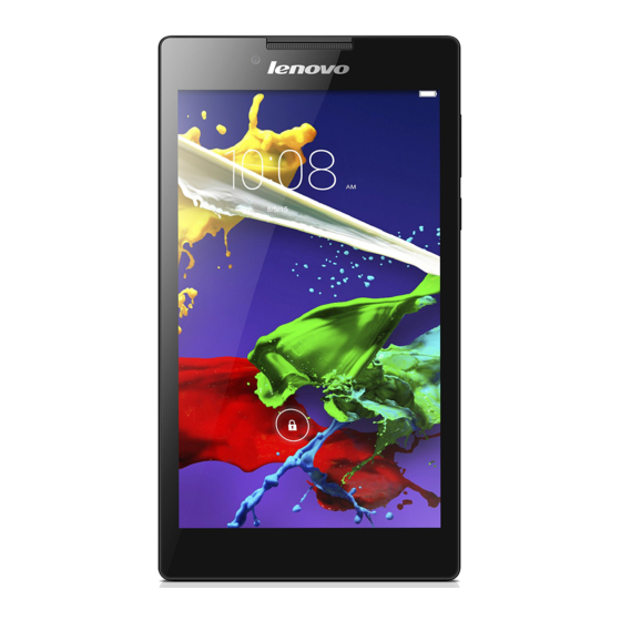 Lenovo TAB 2 A7-30 series Quick Start Manual