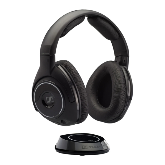 Sennheiser RS 160 Quick Manual