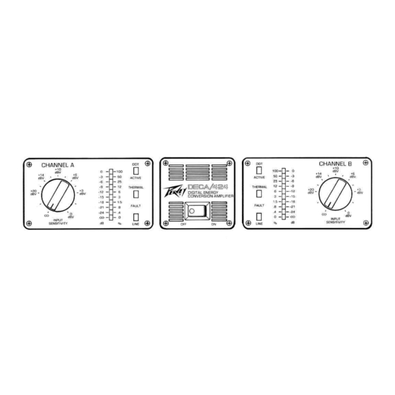 Peavey DECA 424 Owner's Manual